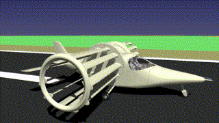 Liftoplane: beginning acceleration on the runway